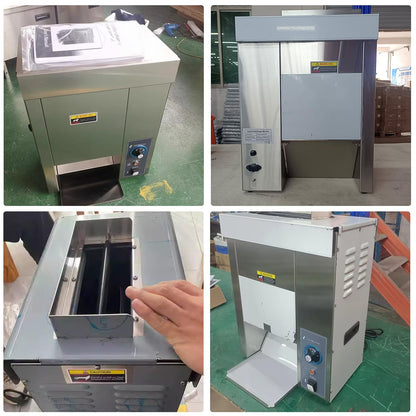 Kolice Commercial Fully Automatic Burger Machine, Electric Chain Type Toast/Bun/Bread Baking Heating Machine,Temperature Adjustable, Thickness Adjustable