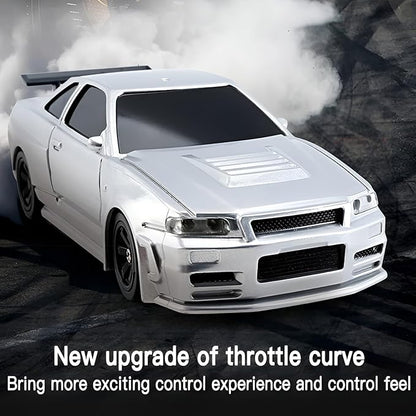 Remote Control Car 2.4GHz High Speed 15KM/H RC Cars Toys1/43 Scale Mini RC Drift Car RTR Mini Racing Vehicle for Adults - Indoor/Outdoor Use (4304 1Battery Box)