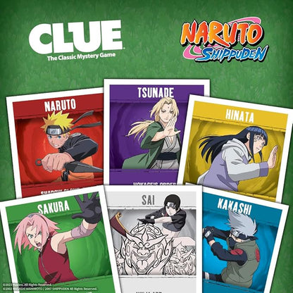 USAOPOLY CLUE: Naruto | Solve The Mystery in This Collectible Clue Game | Featuring Characters &amp Locations from The Anime TV Show Naruto | Officially-Licensed Naruto TV Show Game &amp Merchandise
