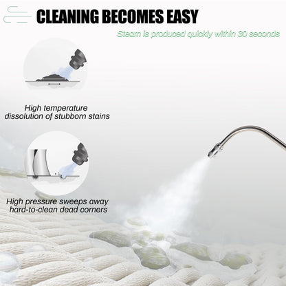 3300W High Pressure Steam Cleaner, ZPB140 Port A Blaster HVAC Coil Cleaning, High Temp Air Conditioning Steam Cleaning Machine, Heavy Duty Portable Steamer for HVAC, Car Detailing, Floor, Upholstery