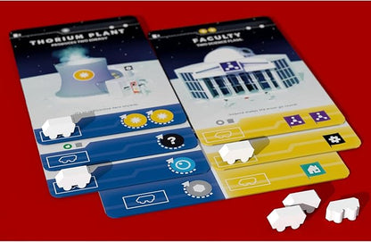 Sinister Fish Games: Moon - A Lunar Competitive Sci-Fi Board Game A Pick &amp Pass Base-Building Game for 1-5 Players Ages 10+