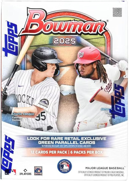 2025 Bowman Baseball Trading Card Blaster Box