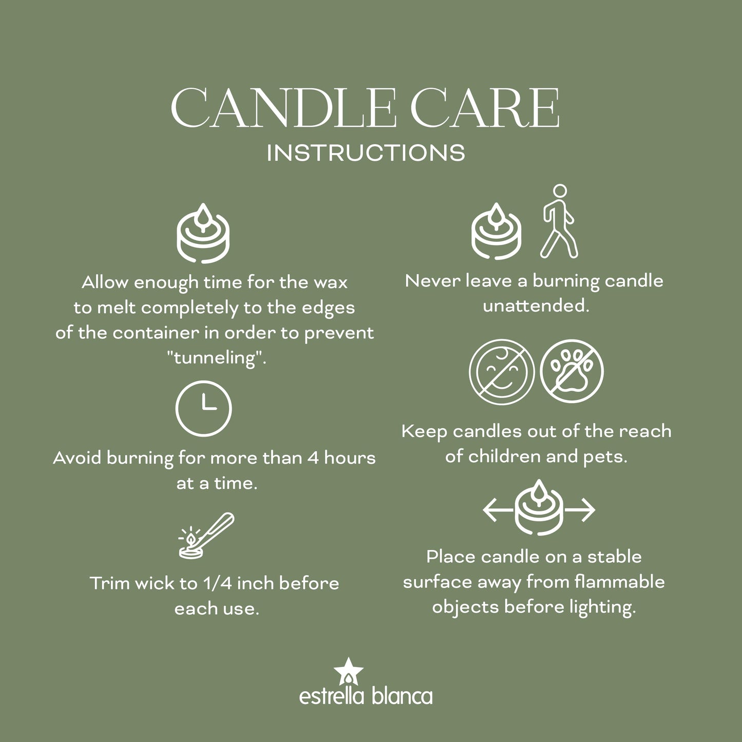Estrella Blanca Eucalyptus Sage Scented Candles, 14.5 oz 3 Wick Candle, Large Jar, Long Lasting Burn, Fresh Herbal Aroma for Relaxation, Spa, Home Décor, Living Room, Bedroom, or Gift