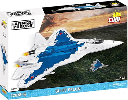 COBI Armed Forces SU-57 Felon Plane Building Set 928 Pieces