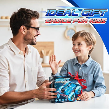 Remote Control Car 4WD 2.4GHz Fast RC Cars with Wheel Lights Toys for Age 3-12 Birthday Gifts Christmas Toys for 3-12 Year Olds Type-C Charging Rechargeable