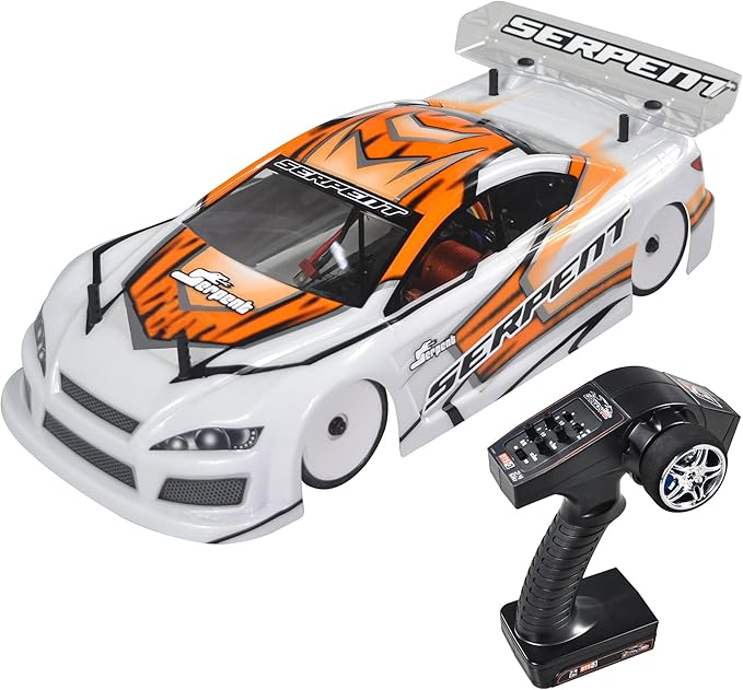 Serpent X20 1/10 RC Touring Car RTR 4WD Fast Electric RC Car with Brushless Motor Carbon Fiber &amp CNC Aluminum Parts High Speed Batteries and Charger Not Included (Orange)