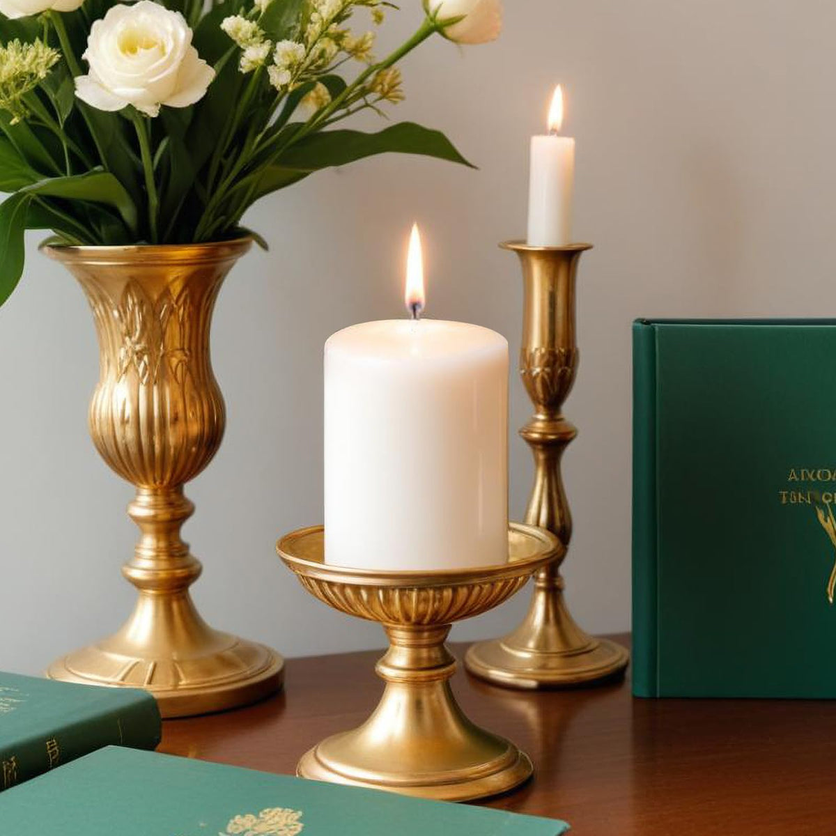 Pillar Candles - 2.75x3.25 inch | 40 Hours Burning, 6 Count - White Unscented Smokeless Premium Chinese Pillar Candles - Perfect for Wedding, Parties, Spas, Home Gatherings and Dinner