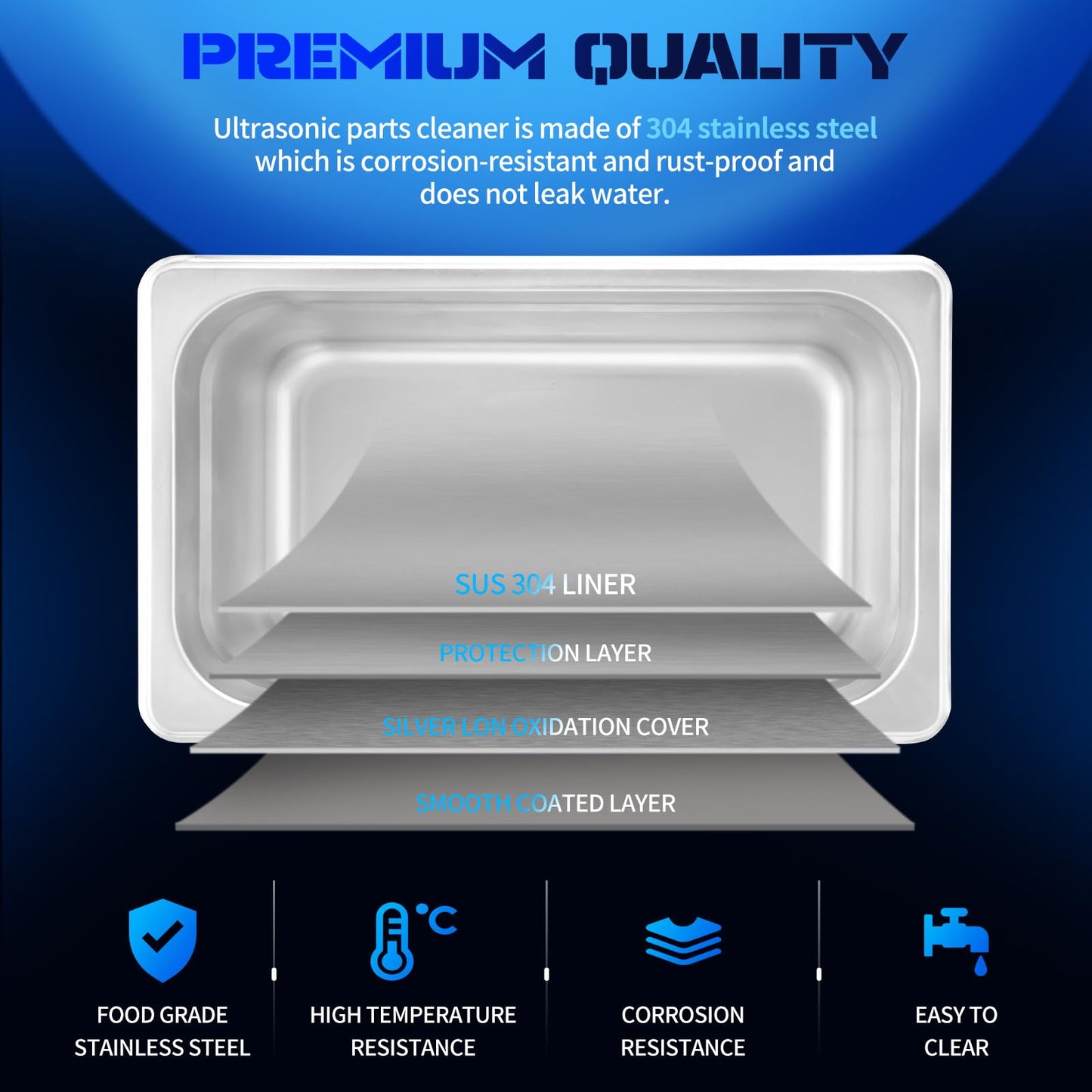 Commercial Ultrasonic Parts Cleaner 3l,Stainless Steel Lab Digital Professional Ultrasonic Parts Cleaner,110v Large Sonic Machine Cleaner for Jewelry Watch Automotive Parts Carburetor
