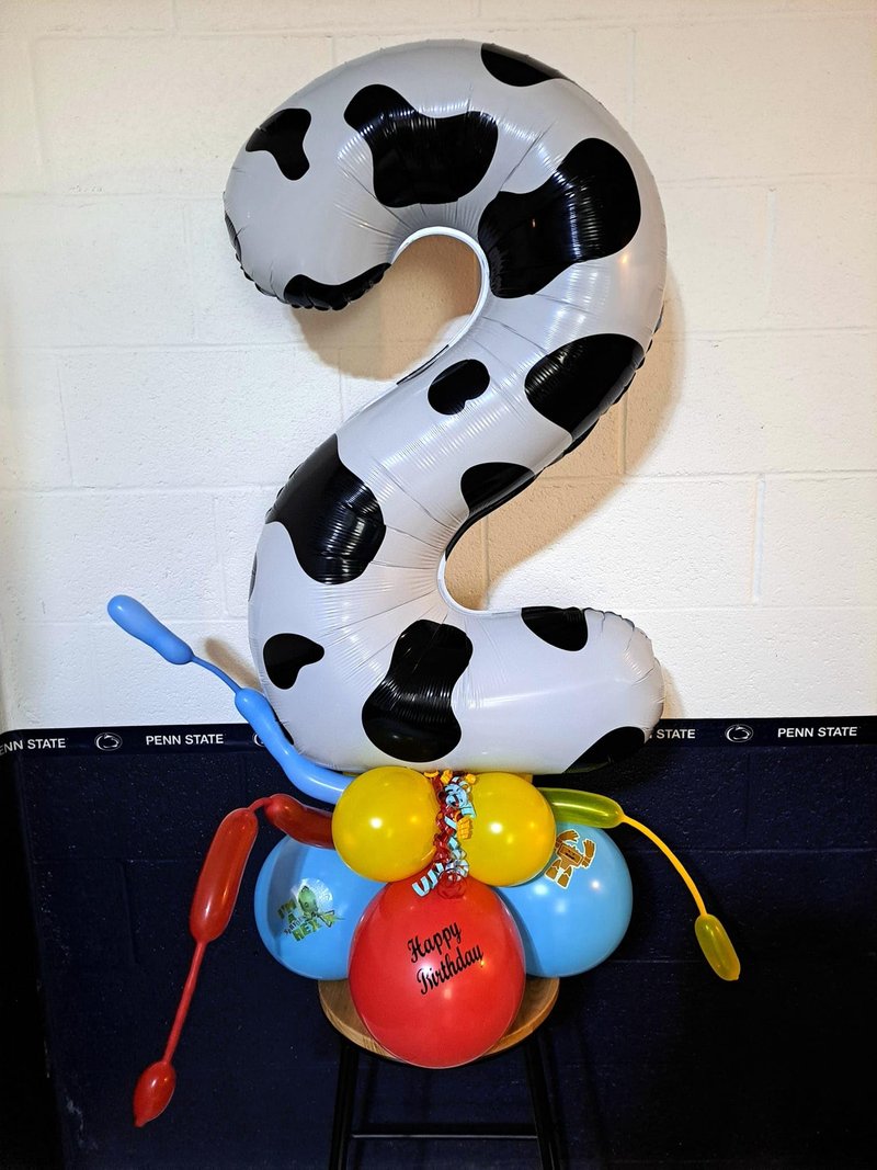 Cow Print 7 Balloon, Number 40 Inch Birthday Party Decorations, 7th Balloon Number, Cow Print Seven Birthday Decorations, Number 7
