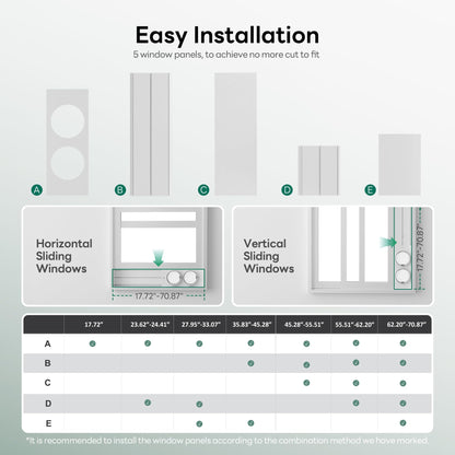 ZAFRO Smart Inverter Portable Air Conditioners, 14000 BTU (10000 BTU SACC) Dual Hose Portable AC Unit with Energy Saving/Ultra Quiet(42dB)/Drainage-free Cooling/APP/Remote for Multi-Scenario Use