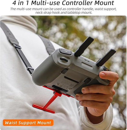 for DJI Remote Controller Bracket with Controller Lanyard Neck Strap 3 Hook Aluminum Alloy Bracket for DJI Flip Mini 4 Pro Air 3 Mini 3 Pro Mavic 3 Pro Accessories For Dji Rc/Rc 2