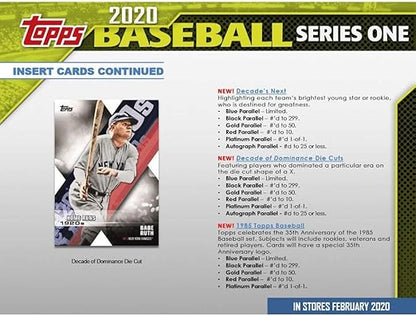 2020 Topps Series 1 MLB Baseball Retail Hanger Box