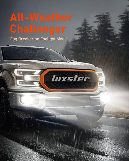 LUXSTER Punisher H11 H9 LED Bulbs, H8 H16 Foglight, 40000LM Ultra Bright, Triple Copper Pipes Cooling Tech(Unique), Plug-N-Play Installation, 6000K Pure White, IP68 Waterproof, Pack of 2