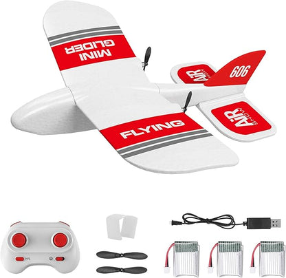 GoolRC KF606 RC Plane 2.4Ghz Remote Control Airplane EPP Foam Fixed Wing Plane RTF Ready to Fly Gliding Aircraft Model Toys with 3 Battery for Beginner