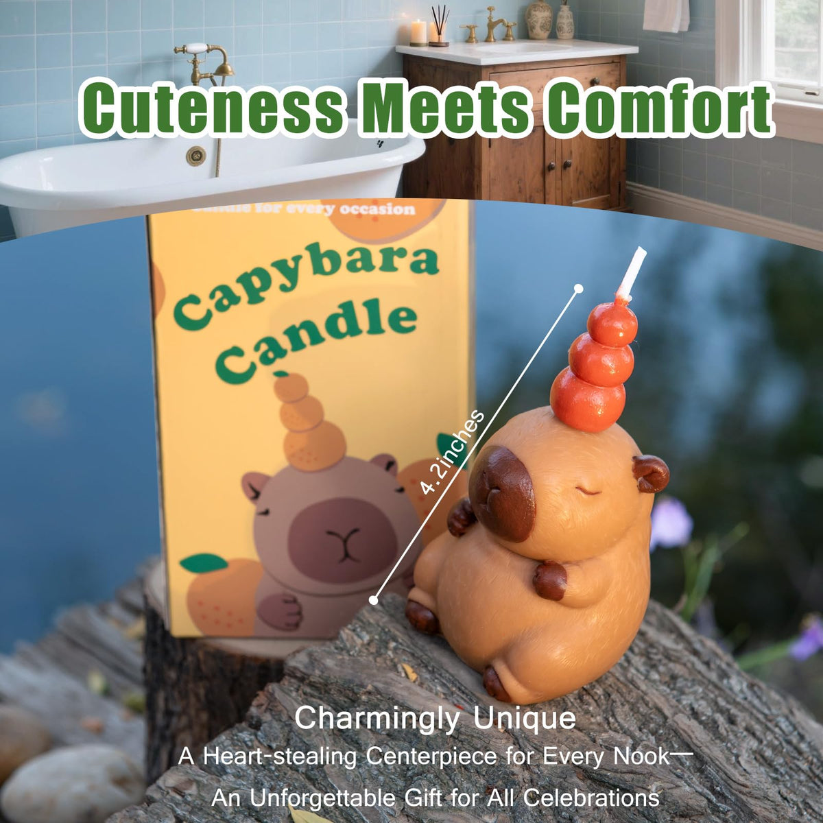 Cute Capybara Aromatherapy Scented Vegetable Candle