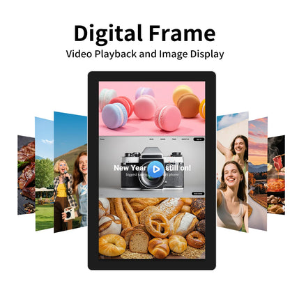 Tokigns 21.5 Inch Capacitive Multi-Touch Screen Industrial Monitor, 16:9 FHD Display 1920 x 1080P, Built-in Speakers, USB, VGA& HD Ports, Digital Signage Displays and Player for Advertising