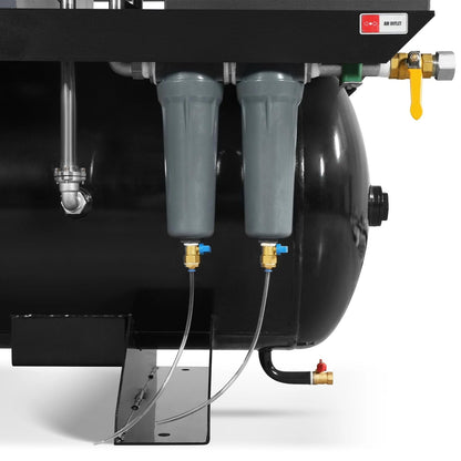MechMaxx 20HP Combined Rotary Screw Air Compressor with Dryer & 105-Gal ASME Tank | 78 CFM, 116 PSI, 230V 3-Phase – Industrial Grade,Model ML2023