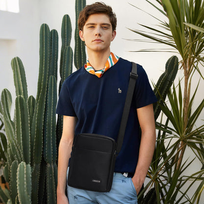 OSOCE Messenger Bag, Crossbody Bag Shoulder Bag for Men Water Resistant Man Bag Man Purse for Business Office, L