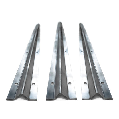 ALEKO 18 ft. Galvanized Steel V-Track for Sliding Gate Opener, 90° V-Groove Track, Heavy-Duty 12-Gauge, 3 Sections with Mounting Bolts