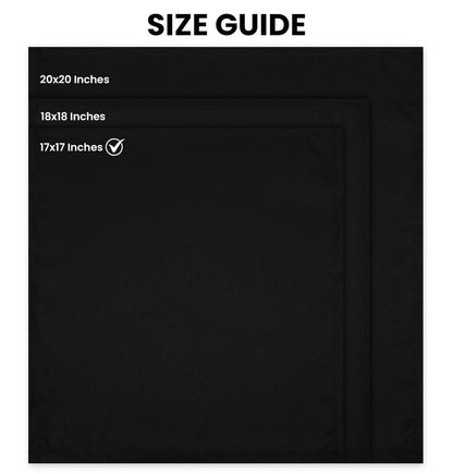 Utopia Home [24 Pack, Black] Cloth Napkins 17x17 Inches, 100% Polyester Dinner Napkins with Hemmed Edges, Washable Napkins Ideal for Parties, Weddings and Dinners