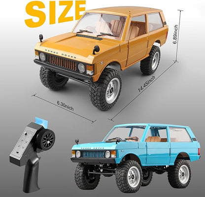 RC Rock Crawler MN-168 Ranger Rover 1:12 RC Climbing Car 4WD Off-Road RC Crawler RTF 2.4Ghz 4x4 All Terrain Car with 1200Mah Battery for Adults