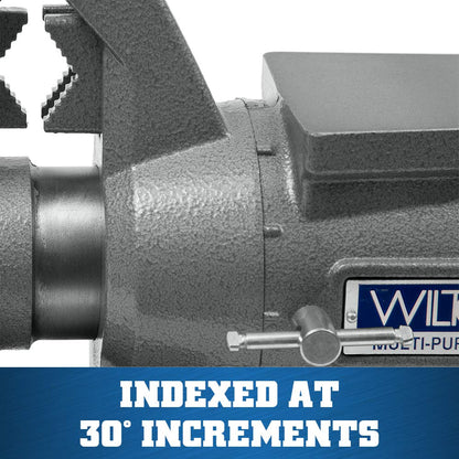 Wilton Multi-Purpose Bench Vise, 6-1/2" Jaw Width, 6-1/4" Jaw Opening, 3-1/4" Throat (Model 650P) & WEN Bench Grinder Stand, 32-Inch with Water Pot (4288T), Black