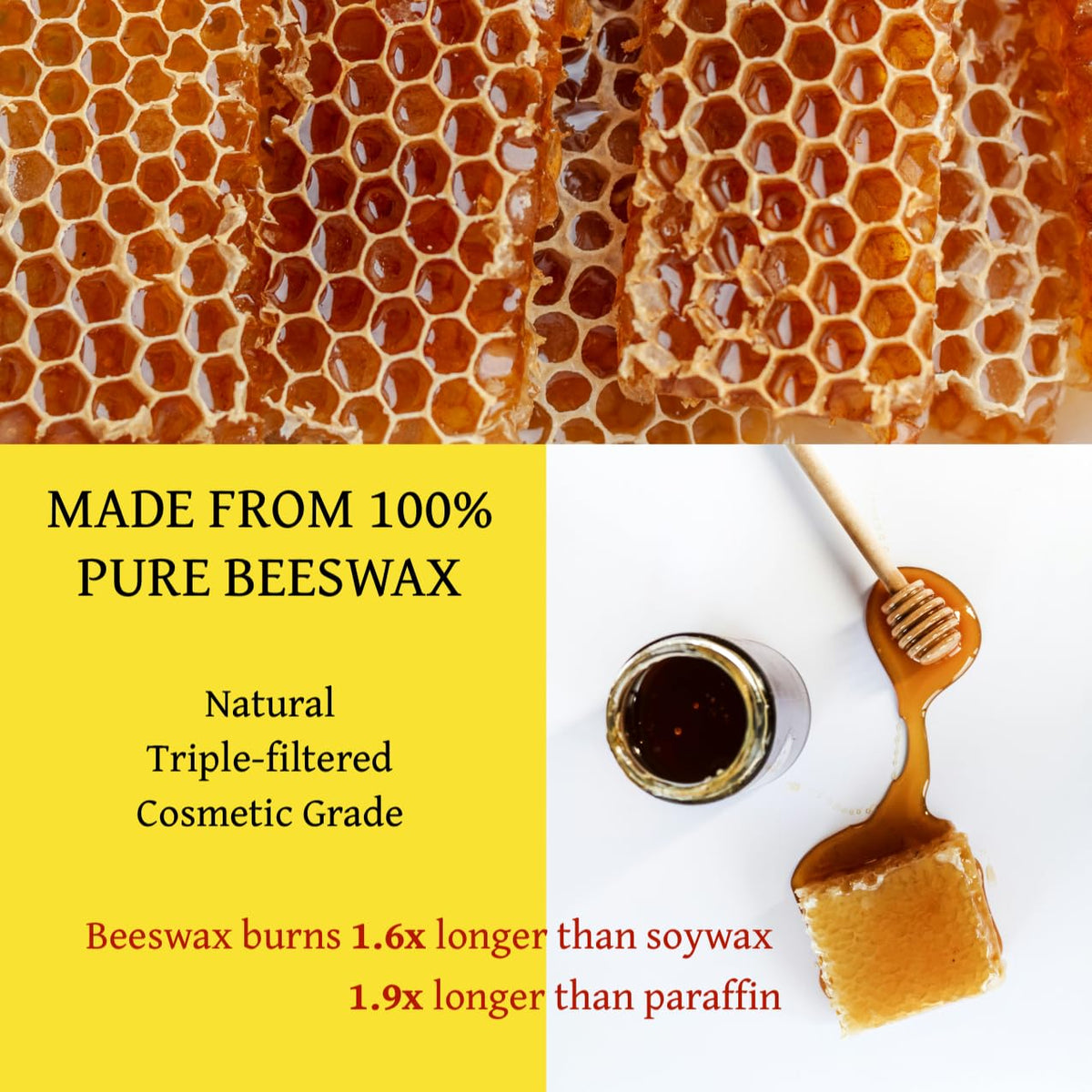 RUTH & ROSE Speakeasy Scented Candle, 100% Beeswax Candle for Home, 8oz, +65 Hours Burn Time, Aromatherapy Non Toxic Candles, Gift for Women & Men, Made in USA, Perfect for Travel or Gifting