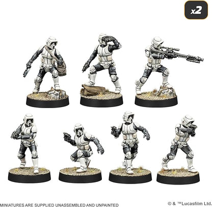 Atomic Mass Games Star Wars: Legion Galactic Empire Starter Set - Tabletop Miniatures Game Strategy Game for Kids and Adults Ages 14+ 2 Players 3 Hour Playtime Made
