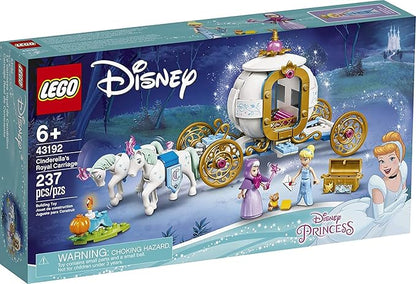 LEGO Disney Cinderella’s Royal Carriage 43192 Creative Building Kit That Makes a Great Gift New 2021 (237 Pieces)