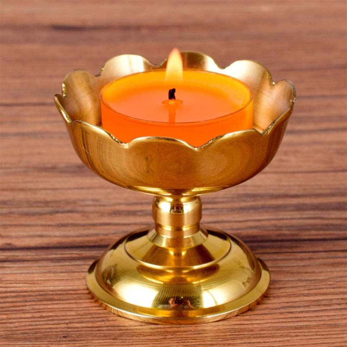 YUHUAWF Candle Holderss Classical Candle Holder Creative Flower Candlestick Table Decoration Zen Buddhist Temple Offering (Excluding Candles) Decorative Candlestick