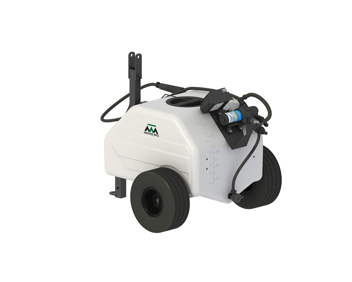 Master Manufacturing Revolt Lithium-Ion Series Rechargeable 12 Gallon Trailer Broadcast Sprayer Sprayer - 84" Spray Pattern, 1.1GPM