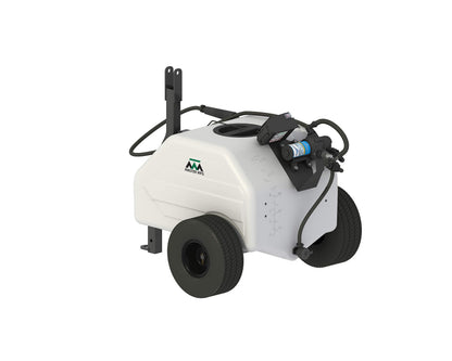 Master Manufacturing Revolt Lithium-Ion Series Rechargeable 12 Gallon Trailer Broadcast Sprayer Sprayer - 84" Spray Pattern, 1.1GPM