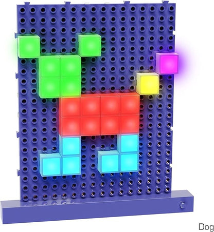 E-Blox Lite Blox STEM Builder Kit (30 Pieces) Colorful LED Lights Building Blocks Toy Set Great Science Project for Kids Birthday Gift Boys Girls 3+