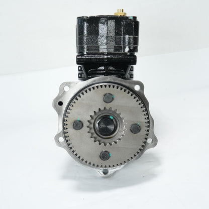 Air Brake Compressor Replacement for Detroit Diesel Series 60 14L Engine – Compatible with R23535534 HDX5018485X DDE R23535534 23535534, Heavy Duty 12V Air Compressor for Trucks
