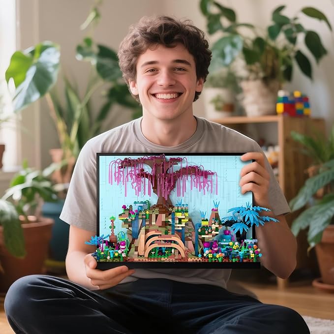Micro Brick Tree of Life Building Set Creative Nature World Model 3D Wall Art Home Office Decoration or Table Display Collectible Display Set Ideas Gift Building Toy for AdultsTeens Ages 8+ Kids