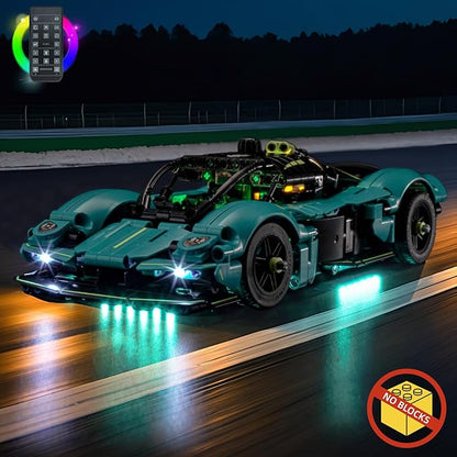 BrickBling LED Light Kit Compatible with Lego Technic Aston Martin Valkyrie 42208 - Not Come with Car (RC Version Light)