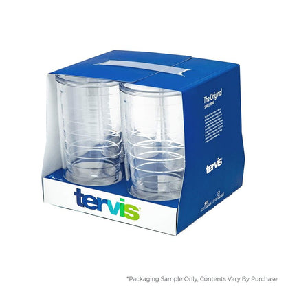 Tervis Yao Cheng Green Crystal Made in USA Double Walled Insulated Tumbler Travel Cup Keeps Drinks Cold & Hot, 16oz 4pk, Green Collection