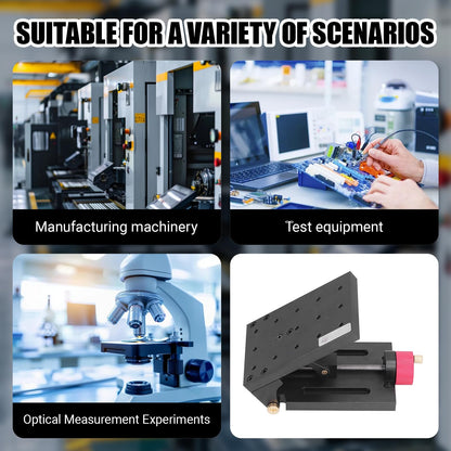 Culnflun 1 Pc Machinery Adjustment Platform, Adjustable Aluminum Alloy Punch Platform Precision Angle Tilt for Production Machinery Testing Equipment 5.9 x 4.4 x 2.2in