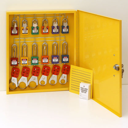 Windy City Cabinet Lockout Tagout Kit, Padlock Control Center for Safe Padlock Storage