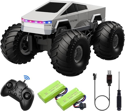 Remote Control Car Cyber RC Truck Toy 1:16 2.4GHz 4WD Off-Road Amphibious Waterproof Monster Truck for All Terrain Kids Birthday Gifts for Boys Girls Age 6 7 8 9 10 11 12 Year Olds