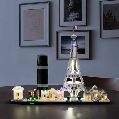 LIGHTAILING Light for Lego-21044 Architecture Paris- Led Lighting Kit Compatible with Lego Building Blocks Model - NOT Included The Model Set