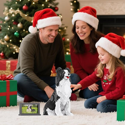 Animal Dog Adorable Pet Collie Building Block Set (3075 Pieces) - Secret Small Storage Box Inside! Ideal Toy for Dog Lovers Kids &amp Adults
