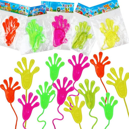 SULOLI 30PCS Sticky Hands, Stretchy Sticky Hand Toys Party Favors for Kids Xmas Gift Easter Basket Stuffers Easter Egg Fillers for Kids Birthday Party Supplies