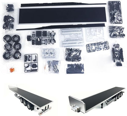 TOUCAN RC HOBBY US in Stock RC Chassis Flatbed Semi Trailer for DIY Model 1/14 Tractor Truck