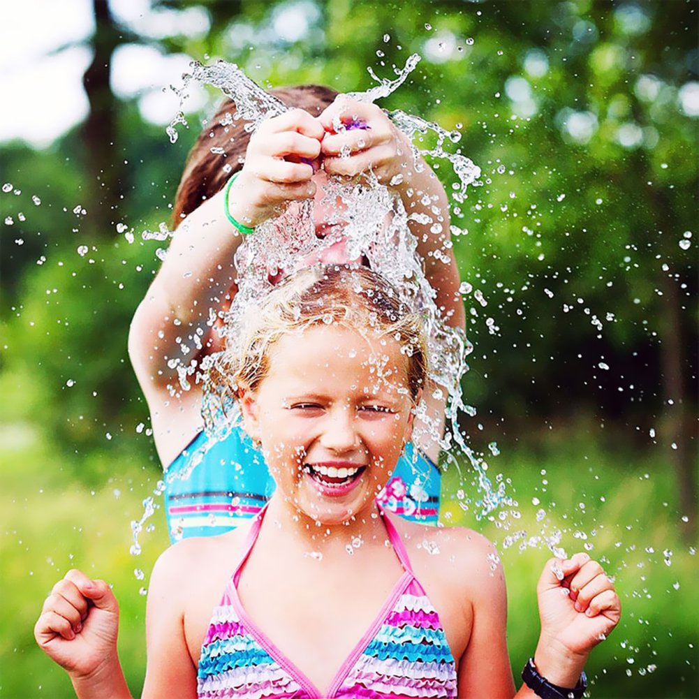 Hibery 1000 Pack Water Balloons with Refill Kits, Latex Water Bomb Balloons Fight Games - Summer Splash Fun for Kids & Adults