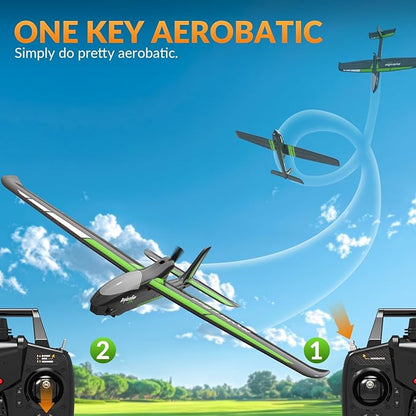volantexrc RC Plane 4CH Remote Control Glider Airplane RTF with 6-Axis Gyro 3 Modes &amp Aerobatics Easy to Fly 2.4GHz Radio Controlled Aircraft for Beginners&amp Adults Ranger600 Stunt Black
