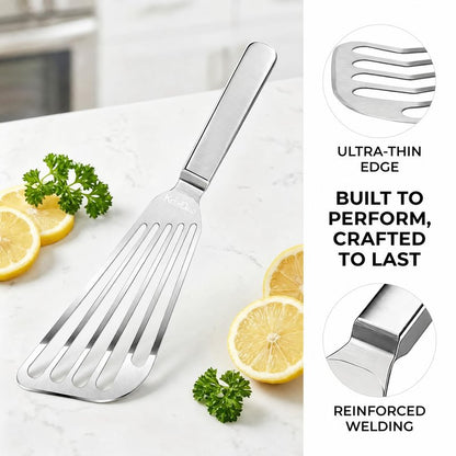 KSENDALO 2 Pack Flexible Fish Spatula Stainless Steel for Kitchen