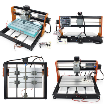 CNCTOPBAOS Upgrade 3018-PRO CNC Router Kit,with GRBL Offline Controller,with 3 Axis Limit Switches,Emergency Stop,DIY Mini Desktop Cutting Wood Acrylic PVC PCB Engraving Milling Machine