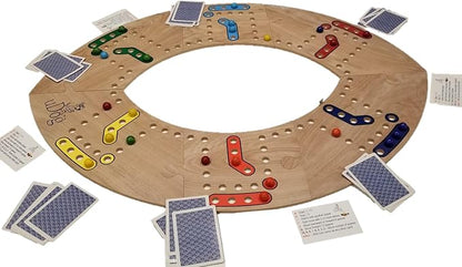 uDog Board Game | Old-Fashioned Fun for 2–12 Players | Made in The USA | Durable Wooden Pieces to Last a Lifetime | Family Game Night (6-Player)