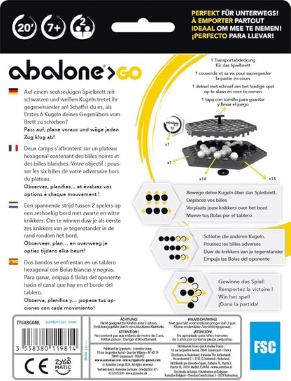 Zygomatic Abalone Go Family Game Board Game 2 Players Ages 7+ 20 Minutes German